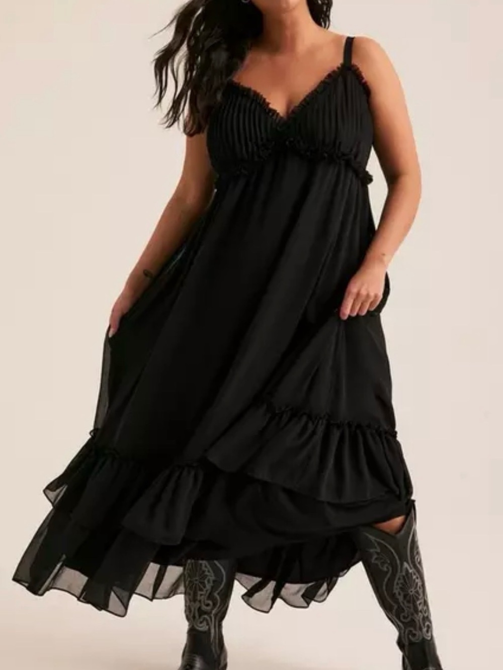NWT torrid festi surplice tiered maxi dress 3X - Picture 2 of 6